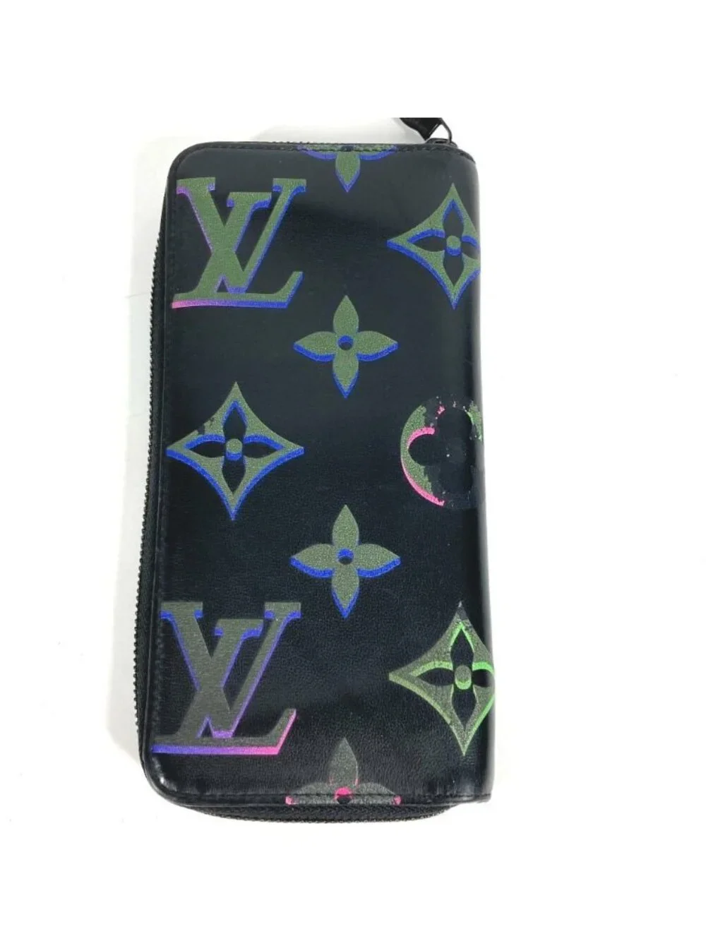 Louis Vuitton Wallet Zippy Vertical Leather Black